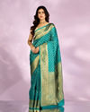 Resplendent Rama Green Saree